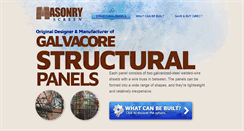 Desktop Screenshot of galvacore-structural-panels.com